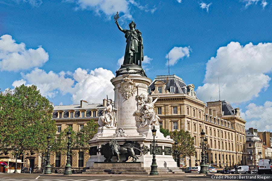 Marianne en bronze de la place de la République