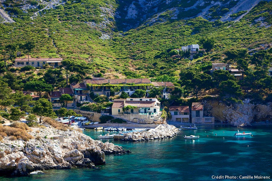 Sormiou vue de la mer