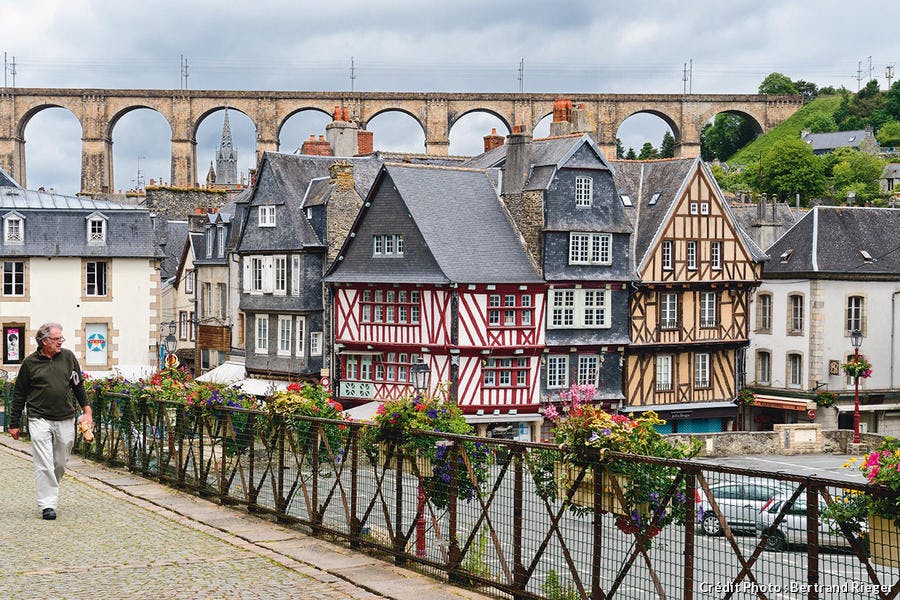 Morlaix, vue du viaduc ferroviaire