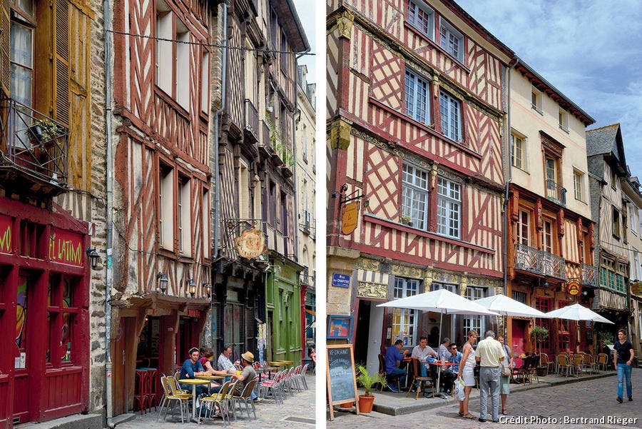 Immeubles à colombages à Rennes