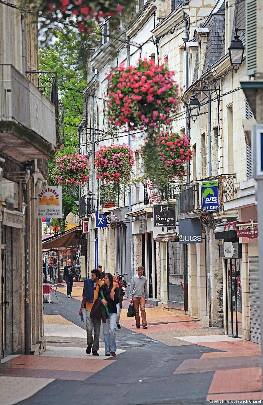 Rue du centre-ville de Saumur