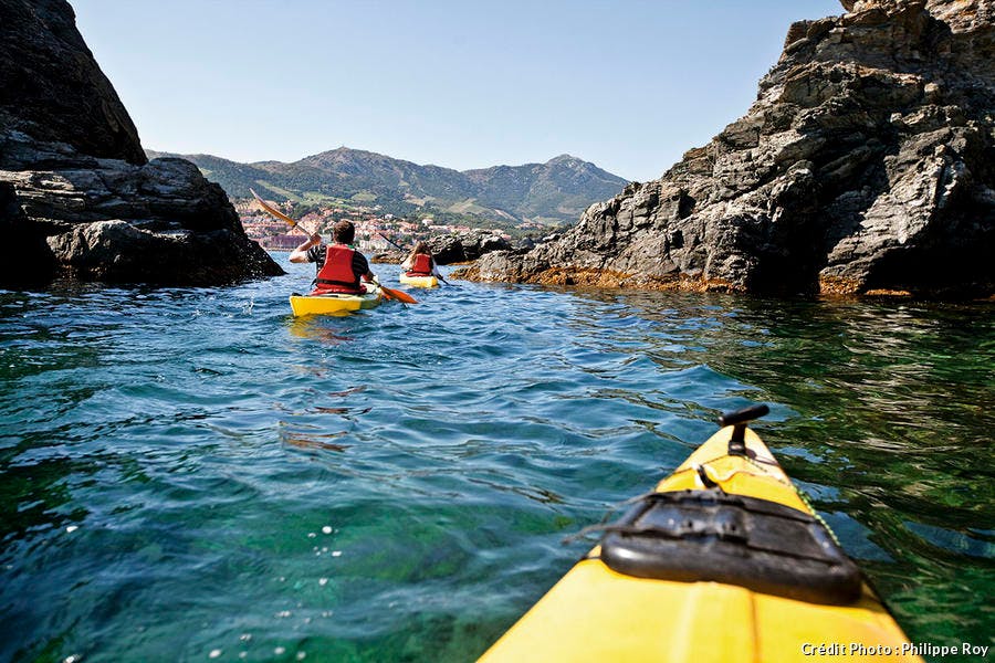 Les falaises de Banuyls en kayak de mer