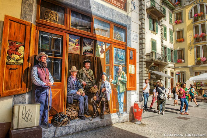 La fresque des guides à Chamonix