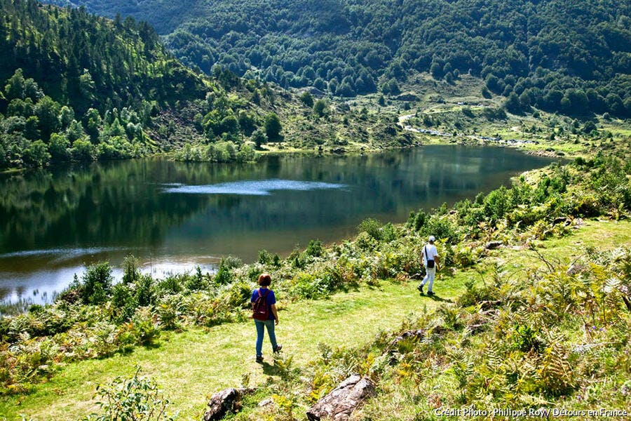L'étang de Lers ou Lhers, dans les Pyrénées