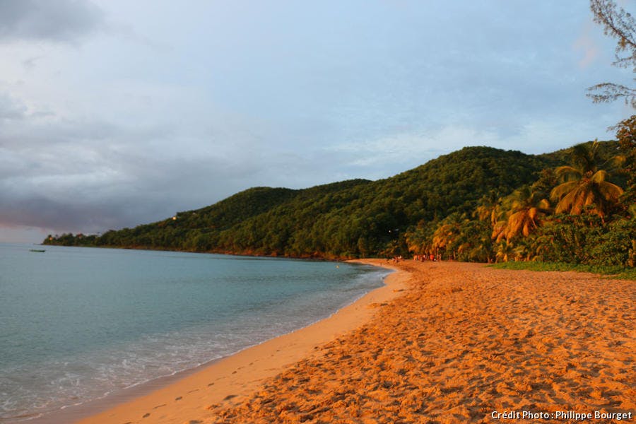 La plage Grande-Anse, à Deshaies, en Guadeloupe