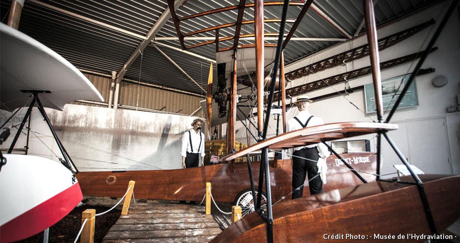 Hall d'exposition du Musée de l'Hydraviation