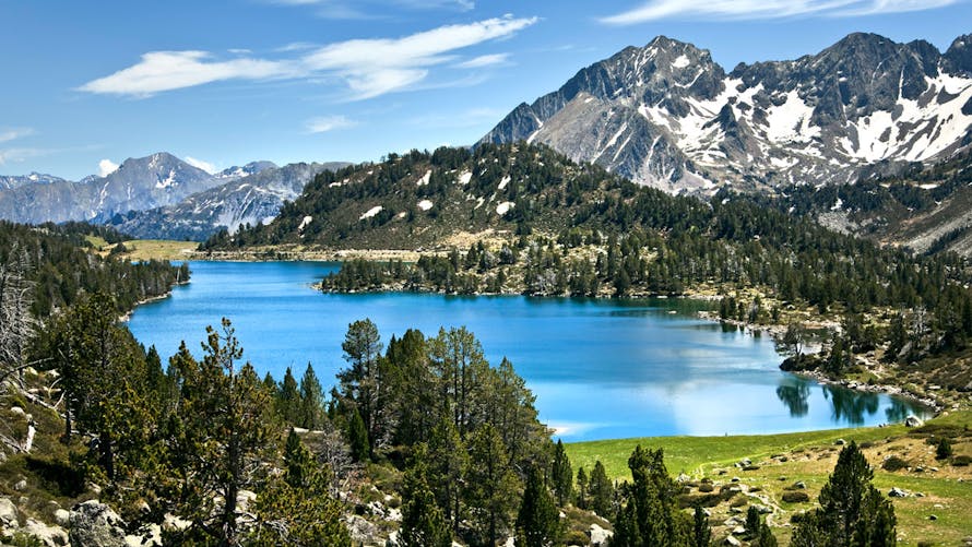 Le lac d'Aumar, dans la réserve naturelle du Néouvielle (Pyrénées)
