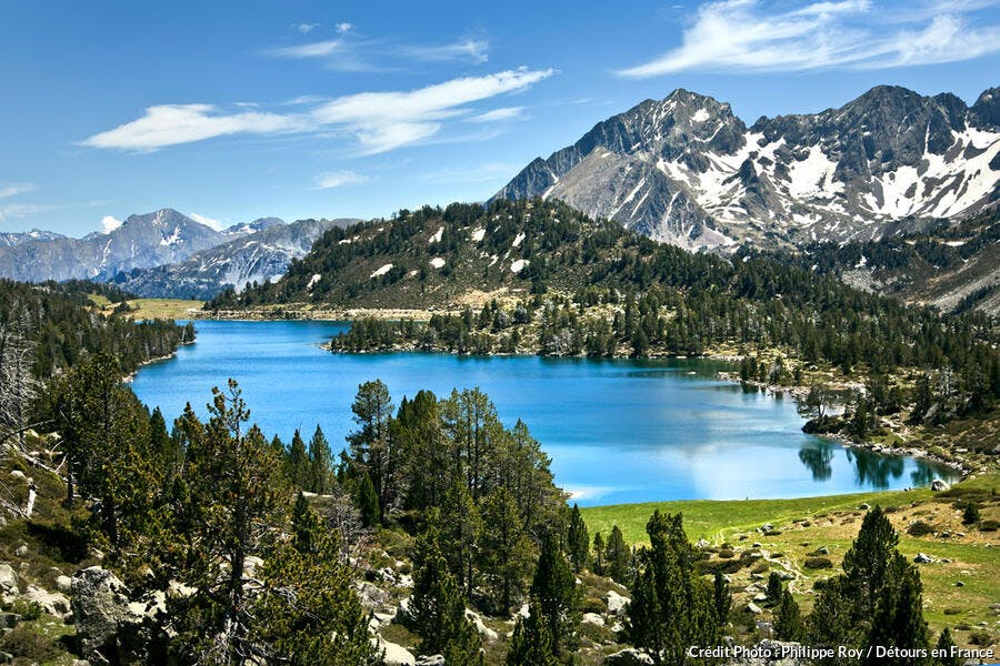 Le lac d'Aumar, dans la réserve naturelle du Néouvielle (Pyrénées)