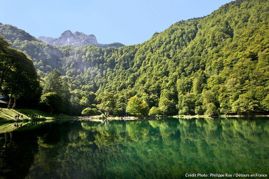 Le lac de Bethmale, dans les Pyrénées