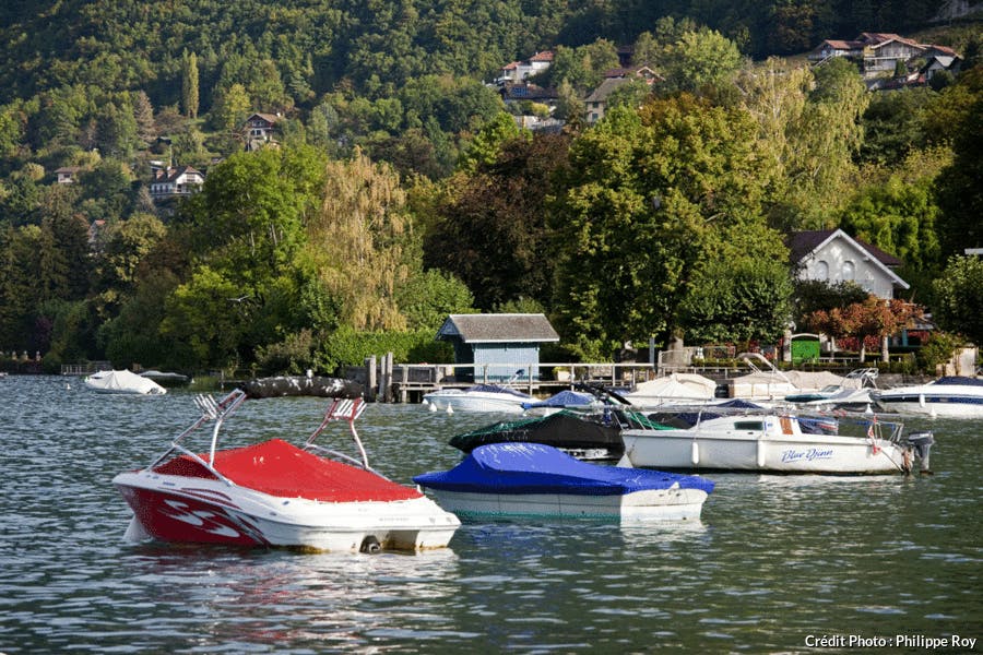 Le port de Veyrier-du-Lac, lac d'Annecy, Haute-Savoie