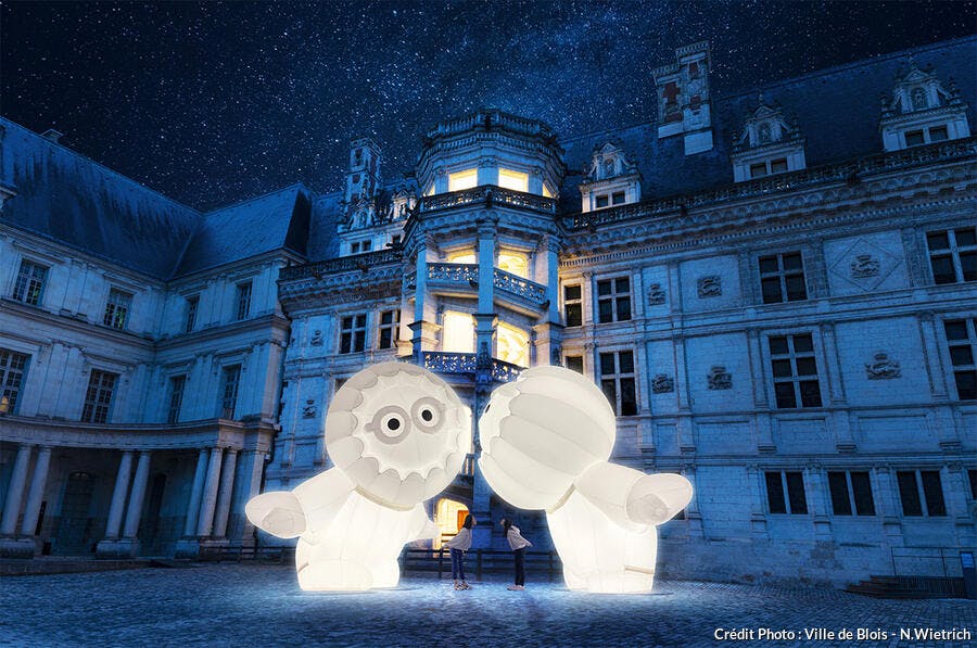 Le château de Blois à Noël