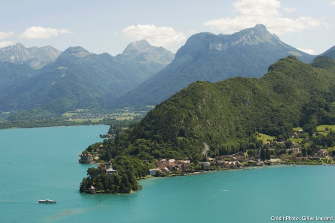 La baie de Talloires, lac d'Annecy, Haute-Savoie