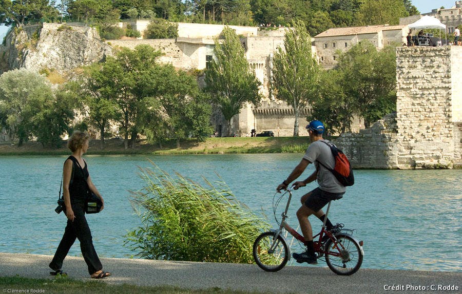 île de la Barthelasse ne vélo