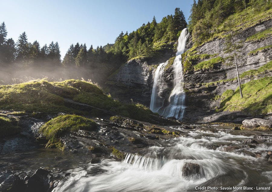 La cascade du Rouget, en Haute-Savoie