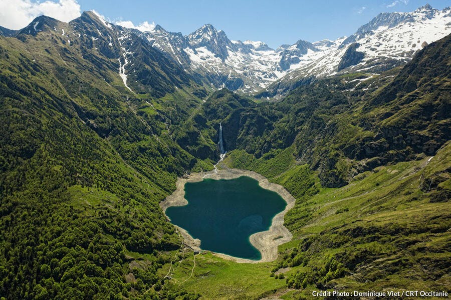 Le lac d'Ôo, dans les Pyrénées