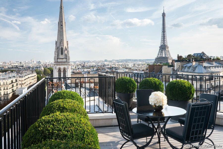 Terrasse Penthouse de l'hôtel George V, à Paris