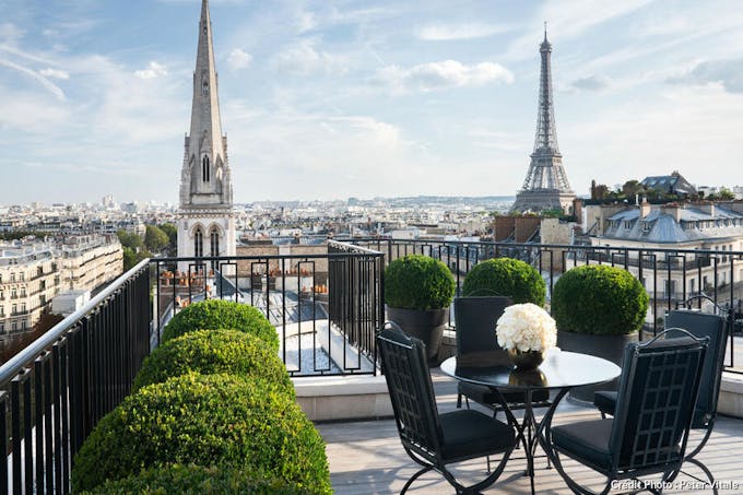 Terrasse Penthouse de l'hôtel George V, à Paris