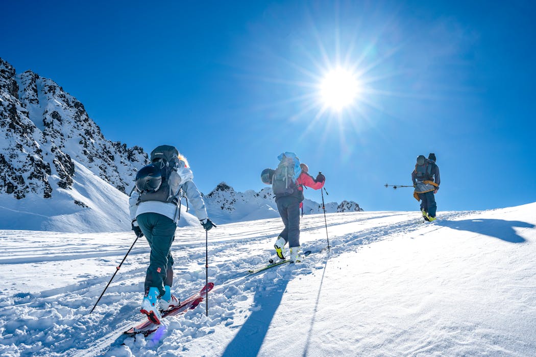 Randonnée à ski dans le val Montjoie