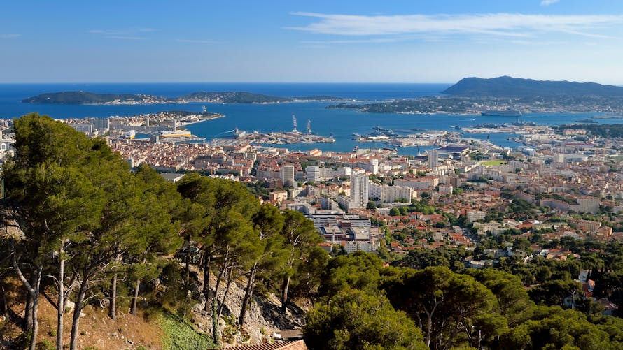 Vue de Toulon depuis le Mont Faron