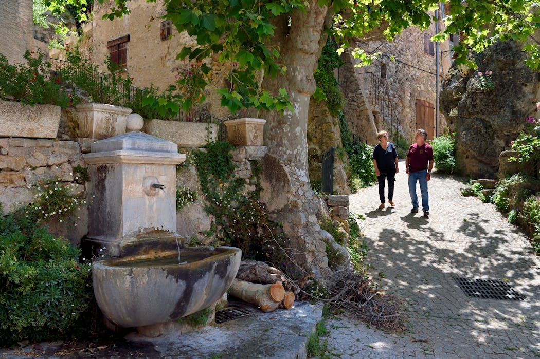 Tourtour, labellisé Les Plus Beaux Villages de France dans le Var.