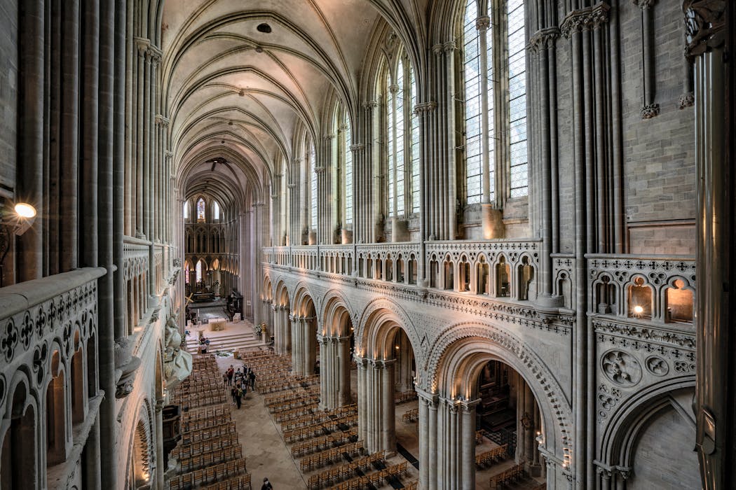 La cathédrale Notre-Dame de Bayeux en Normandie.