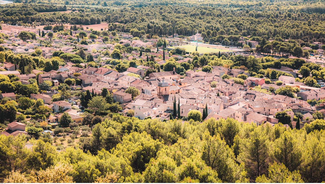 Le village de Mérindol dans le Vaucluse