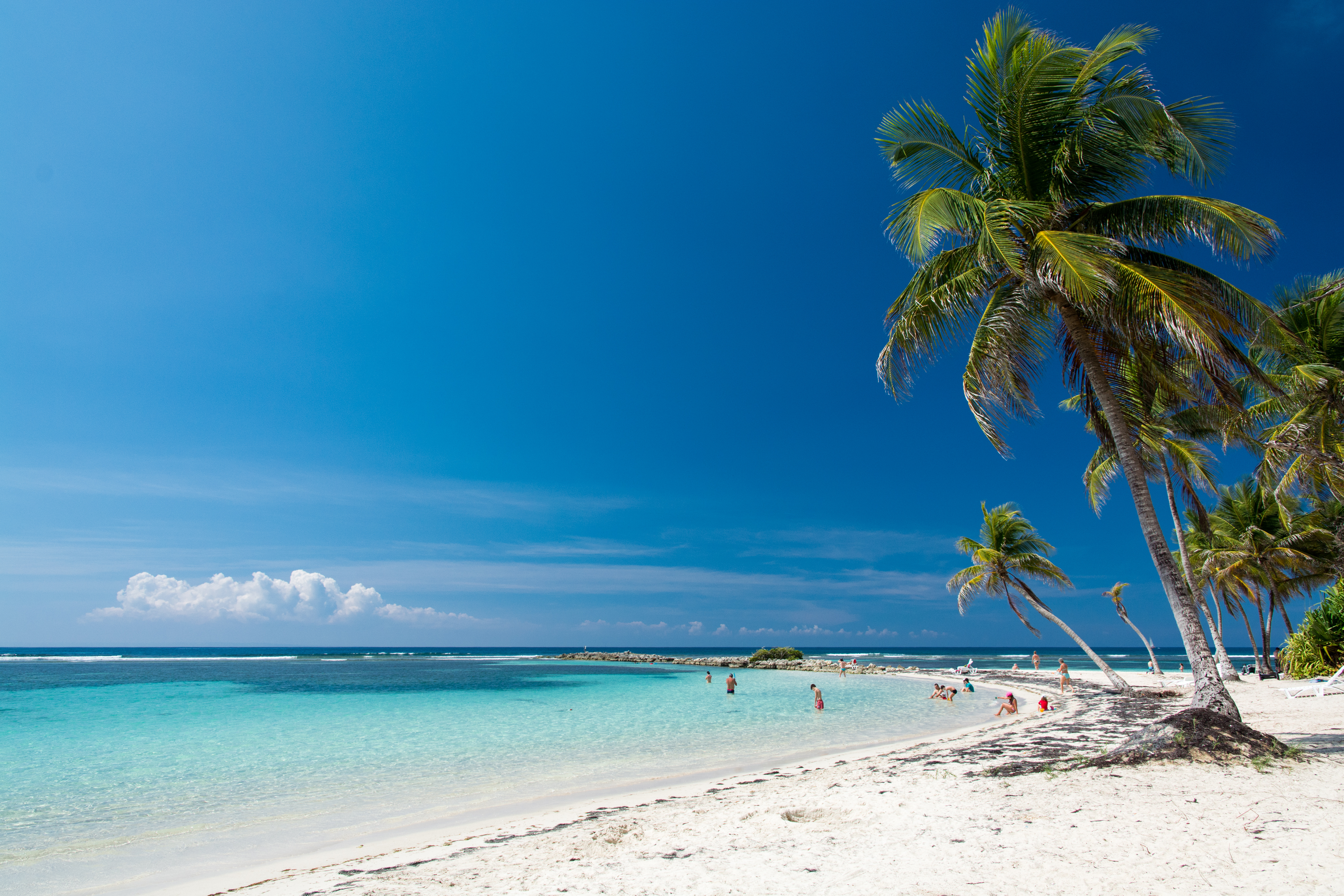 Plage de la Caravelle à Sainte-Anne en Guadeloupe