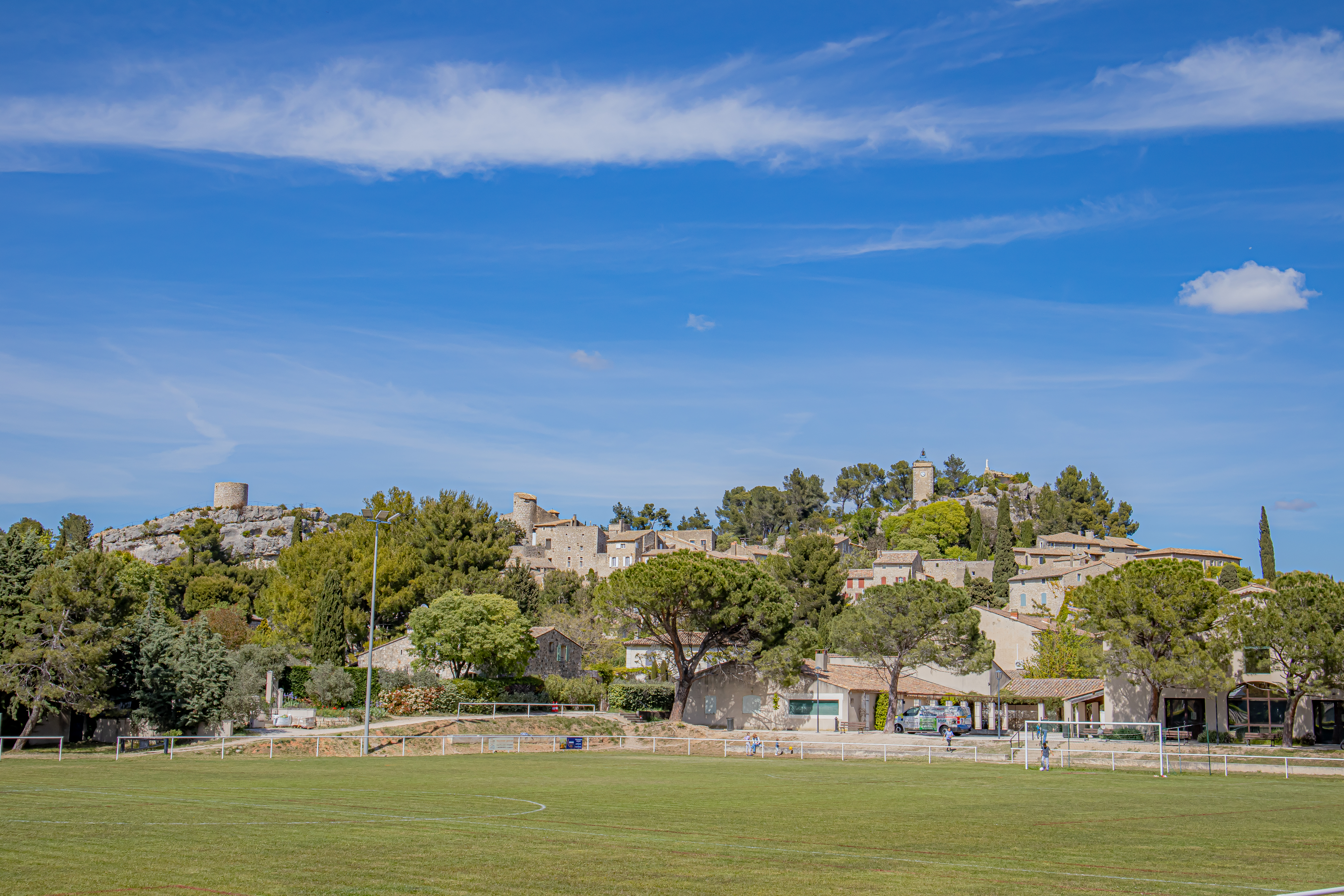 Vue du village d'Eygalières