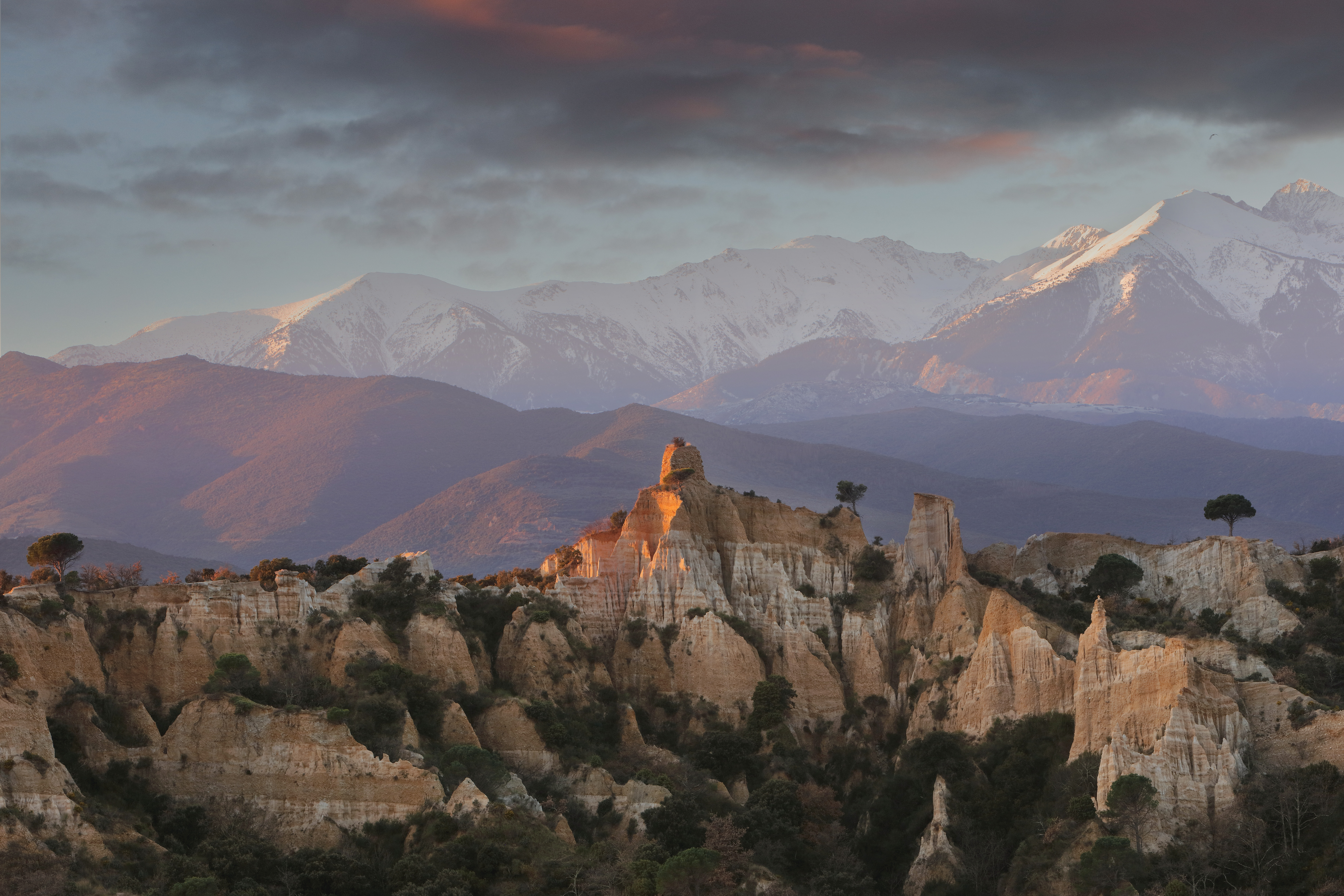 Les orgues d'Ille-sur-Têt dans les Pyrénées