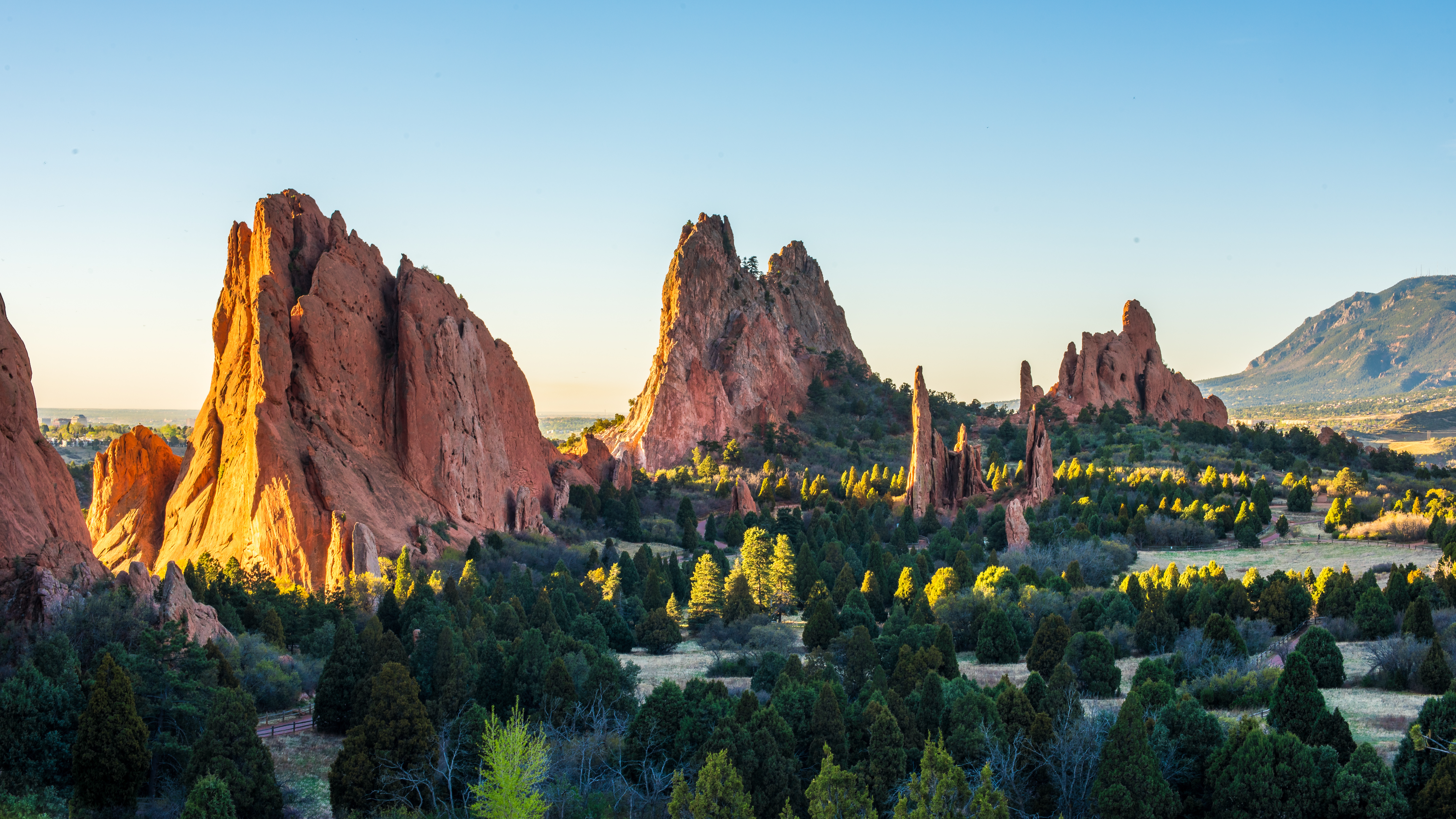 The garden of the gods in Colorado