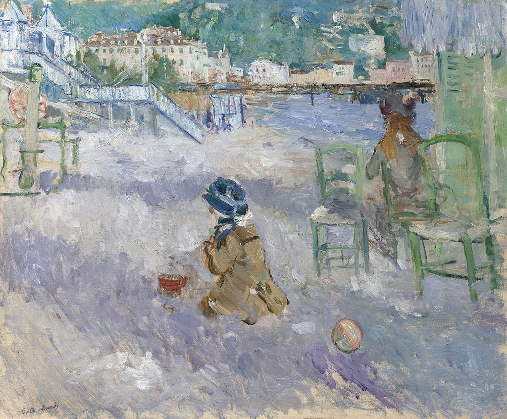 Berthe Morisot, La Plage de Nice, 1882, huile sur toile, collection particulière