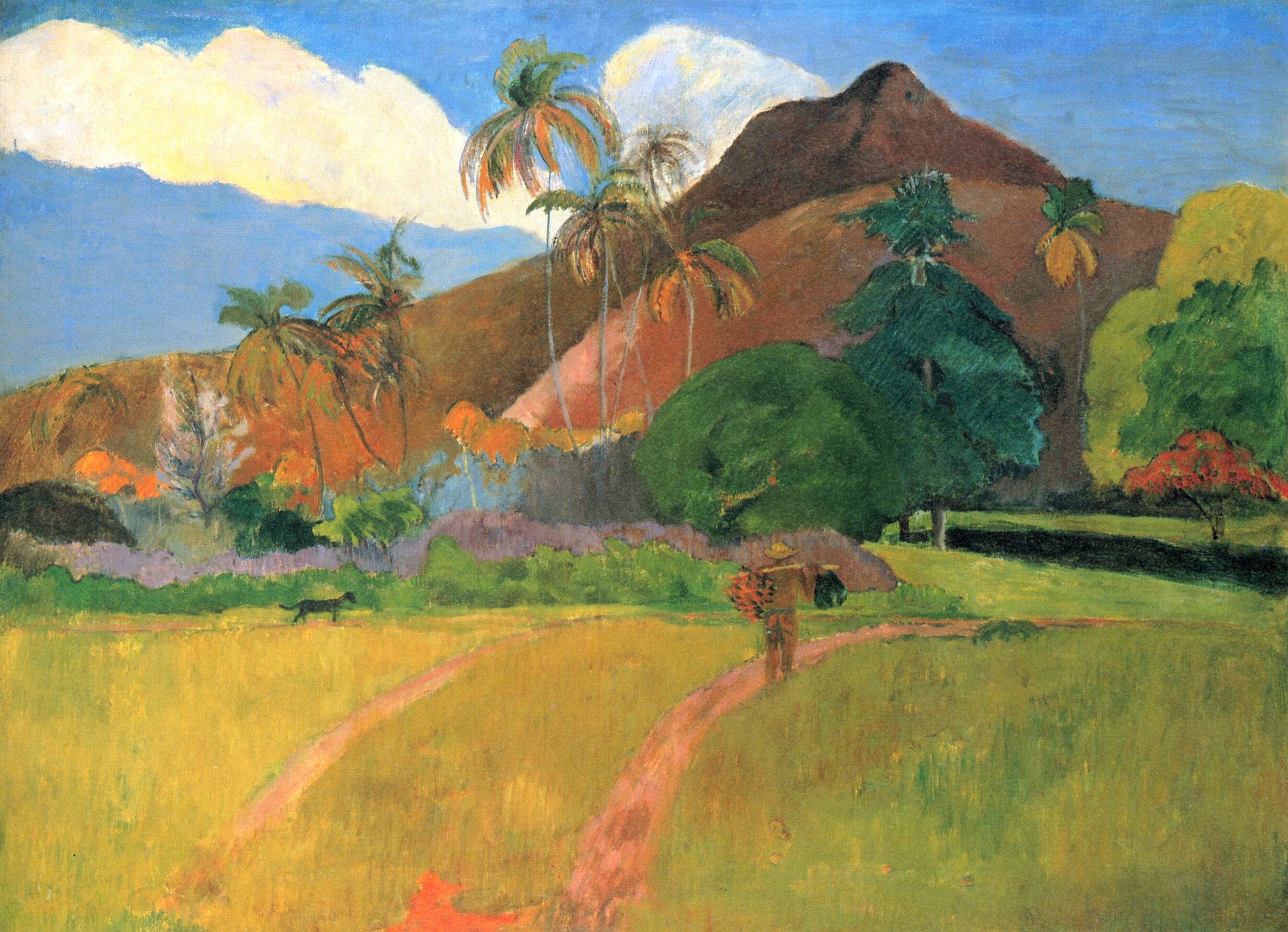 Paul Gauguin, Montagnes tahitiennes, 1891, huile sur toile, Minneapolis Institute of Art.