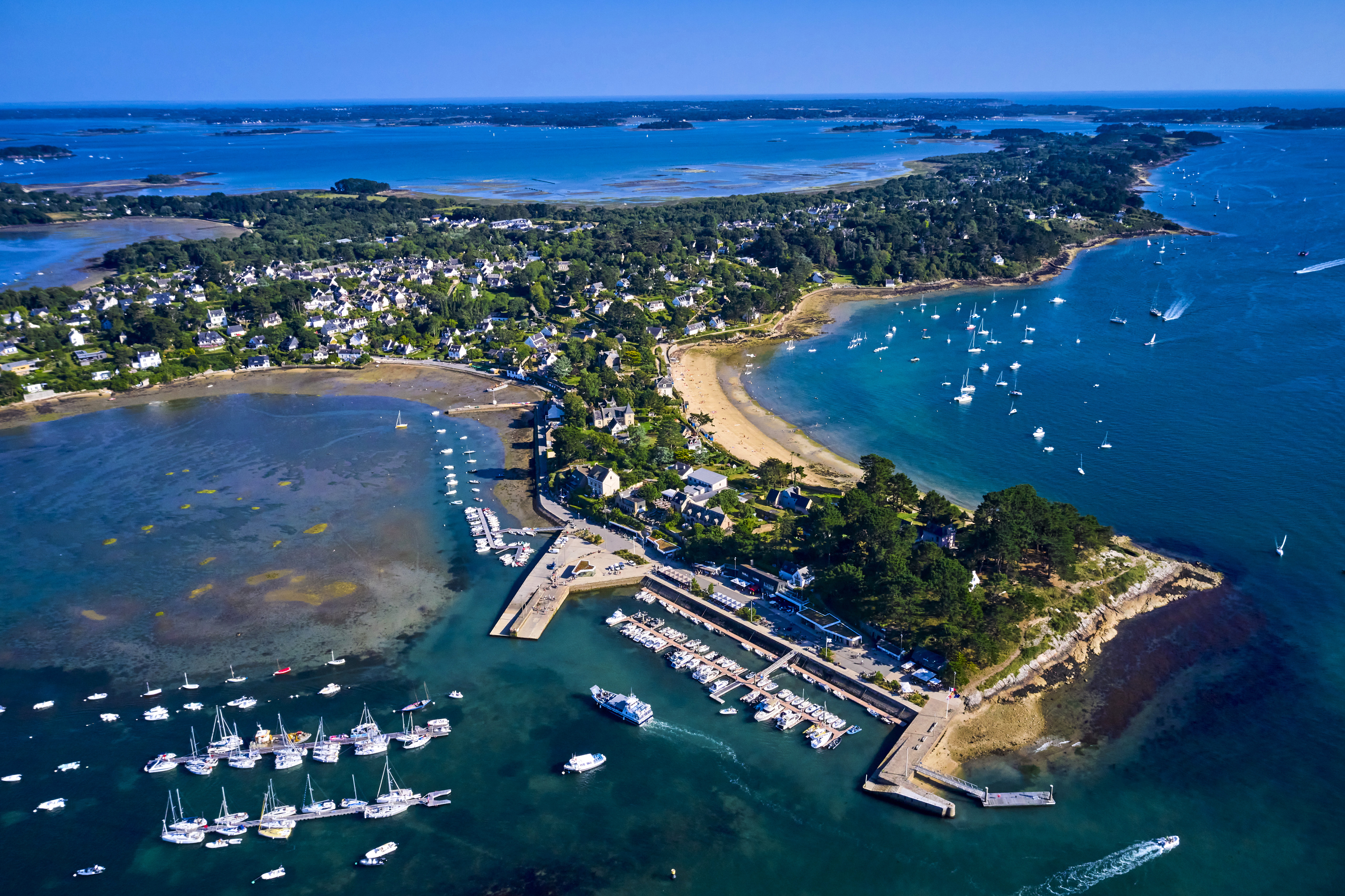 L’île aux Moines vue du ciel.