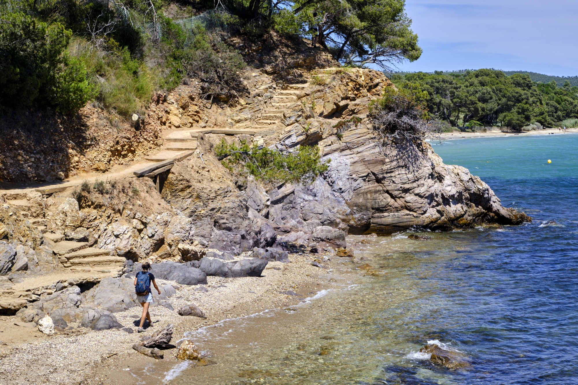 Située à proximité immédiate du Fort de Brégançon, la plage du Pellegrin.