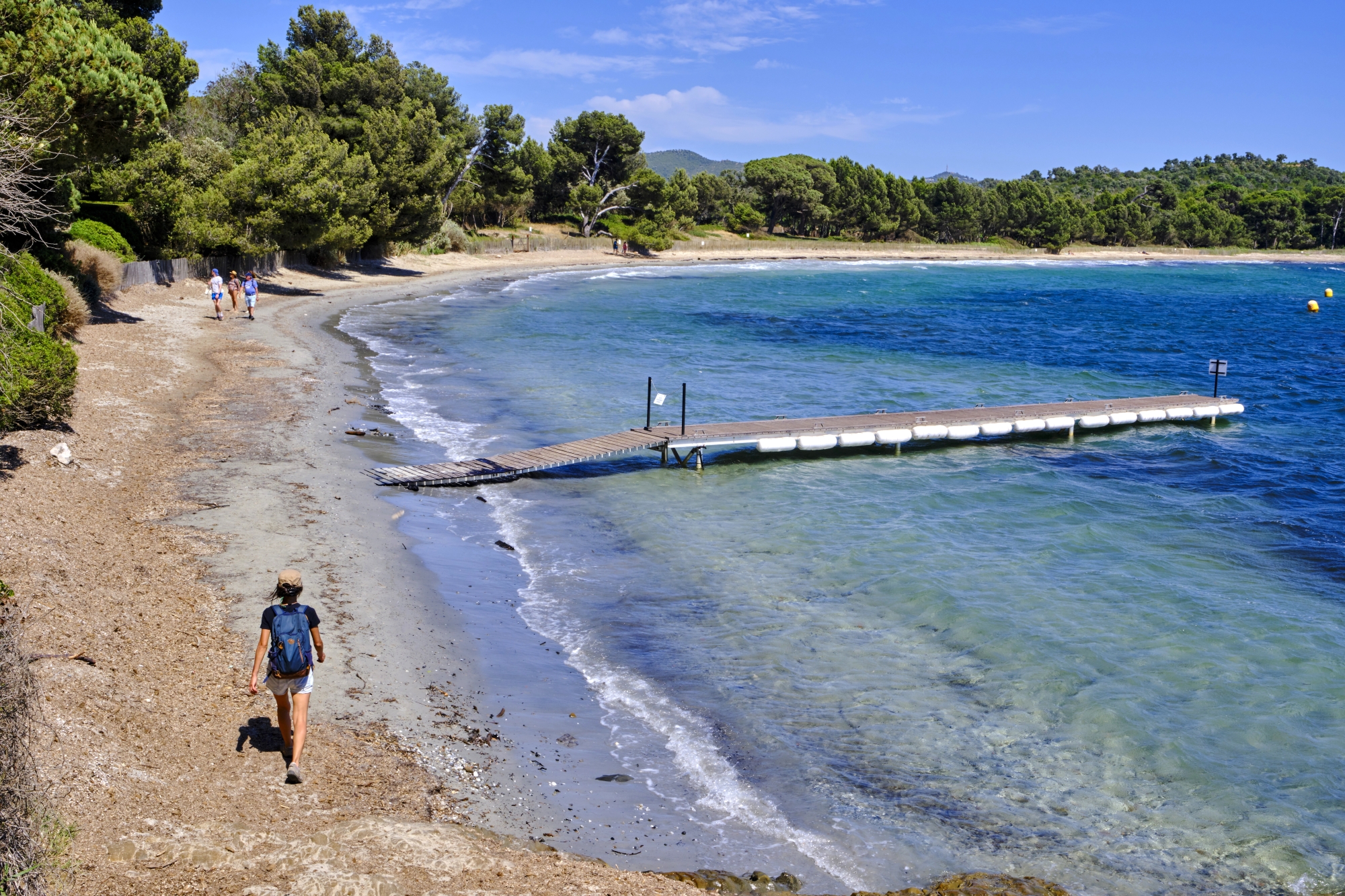 La plage de Léoube, sur la zone protégée du Cap Bénat dans le Var.