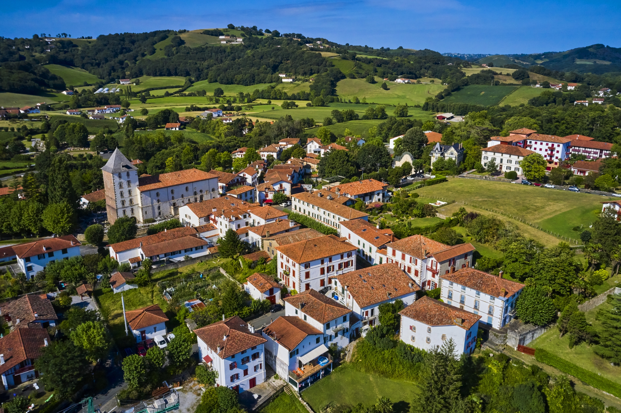 Le village de Sare dans le Pays basque