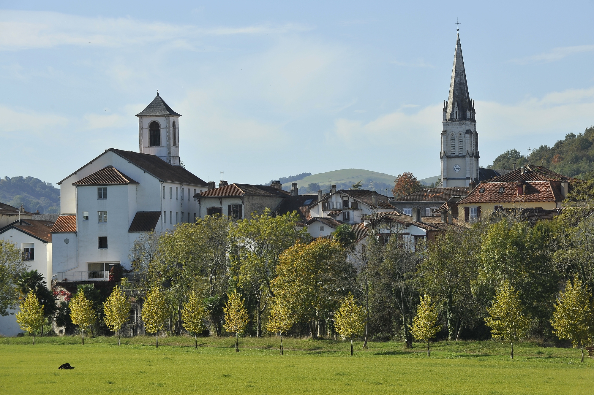 Le village de Saint-Palais dans le Pays basque